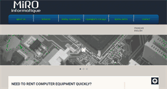 Desktop Screenshot of miroinformatique.com