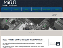 Tablet Screenshot of miroinformatique.com